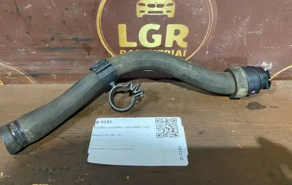 Peugeot 207 Engine coolant pipe/hose 9686430780