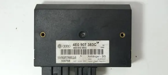 Audi Q7 4L Tow bar trailer control unit/module 4E0907383C