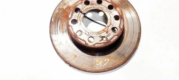 Volkswagen Touran I Rear brake disc neventiliuojamas