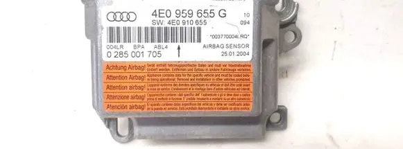 Audi A8 S8 D3 4E Airbag control unit/module 4E0959655G