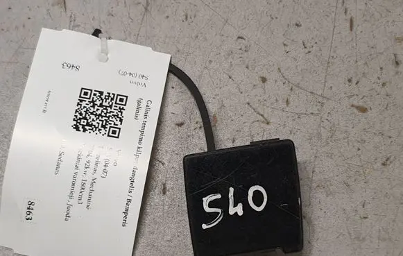 Volvo S40 Rear bumper row hook cap/cover 30678001