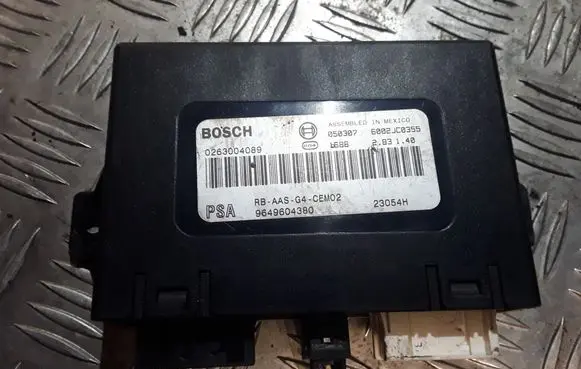 Peugeot 607 Parking PDC control unit/module 0263004089 9649604380 6002JC0355