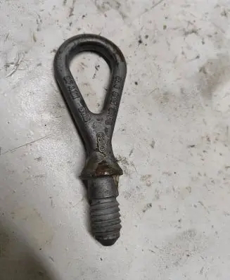 Towing hook eye