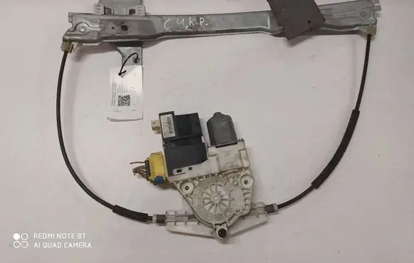 Citroen C4 I Front door window regulator with motor 9657133980
