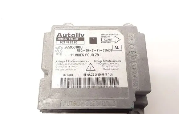 Peugeot 607 Airbag control unit/module 9659531880 603482000 216196945
