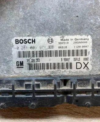Opel Astra G Engine control unit/module ECU 09180353 0281001971