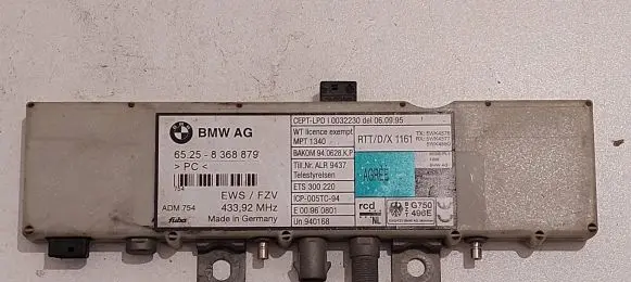 BMW 5 E39 Antenna control unit 65258368879 43392 ADM754