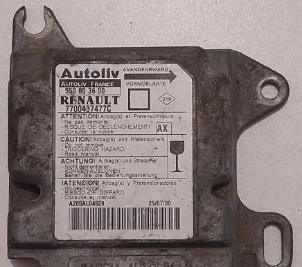 Renault Megane I Airbag control unit/module 7700437477C 550803600 A205AL04929