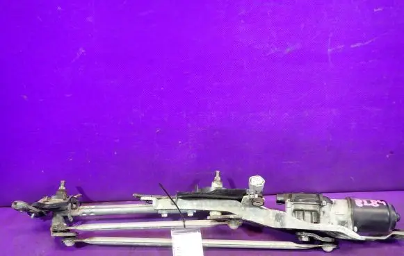 Front wiper linkage and motor