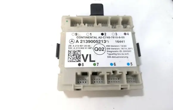 Mercedes-Benz E W213 Door control unit/module A2139005213 A2139012500 A2139025108