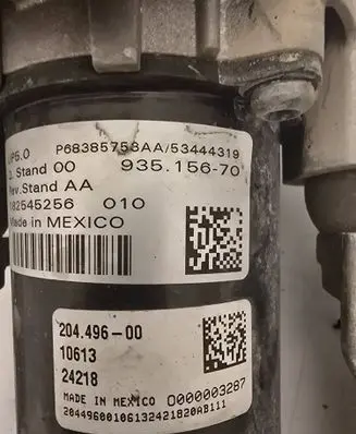 Ram 1500 Vacuum pump P68385758aa 56838575A 182545256