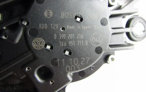 Volkswagen Polo V 6R Rear window wiper motor 0390201216