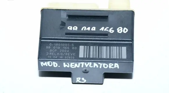 Peugeot 308 Coolant fan relay 9801916680