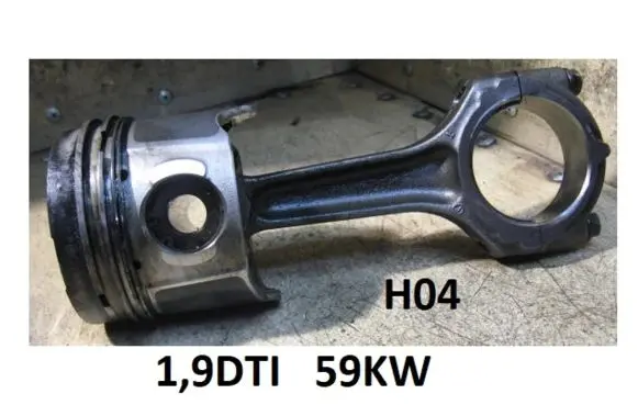 Piston with connecting rod