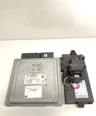 BMW 5 E60 E61 Engine ECU kit and lock set 7616431 5WK93754 CT20891