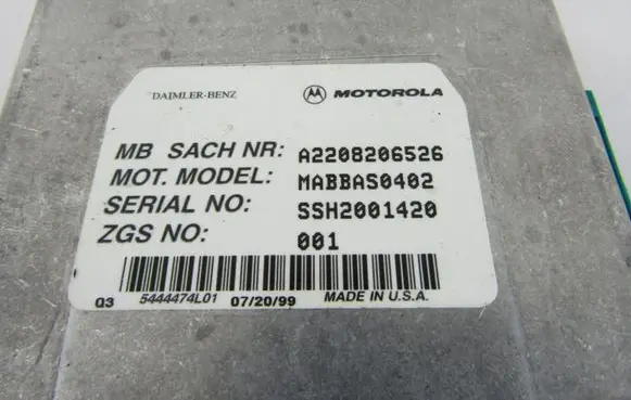 Mercedes-Benz S W220 Other control units/modules A2208206526