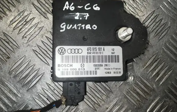 Audi A6 S6 C6 4F Power management control unit 4F0915181A 4F0910181E 0199000013