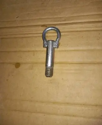 Towing hook eye
