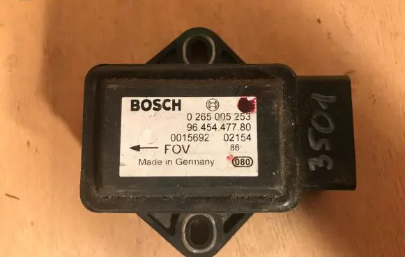 Citroen Xsara Picasso ESP acceleration yaw rate sensor 9645447780 0265005253 BOSCH