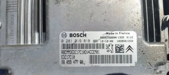 Citroen C3 Engine control unit/module 0281019818 9805947780
