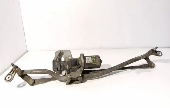 Front wiper linkage and motor