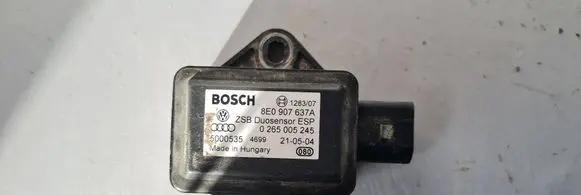 Audi A4 S4 B6 8E 8H ESP acceleration yaw rate sensor 8E0907637A 0265005245 5000535