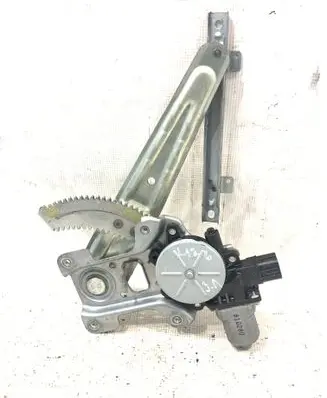 Rear door window regulator with motor