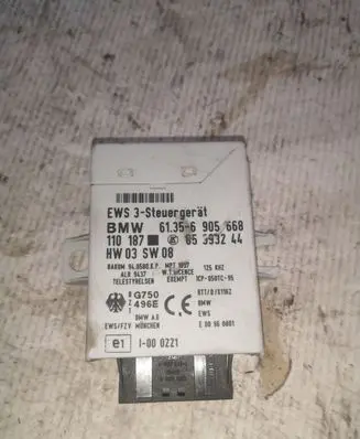 BMW 5 E39 Immobilizer control unit/module 61356905668 05393244 110187