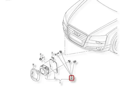 Audi A7 S7 4G Distronic sensor bracket 4H0998561 4F0907435A WHT000398