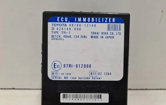 Toyota Corolla E120 E130 Immobilizer control unit/module 8978012140 97RI012008 626149000