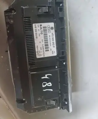 Audi A6 S6 C6 4F Climate control unit 4F2820043P 4F0910043A 5HB00883360