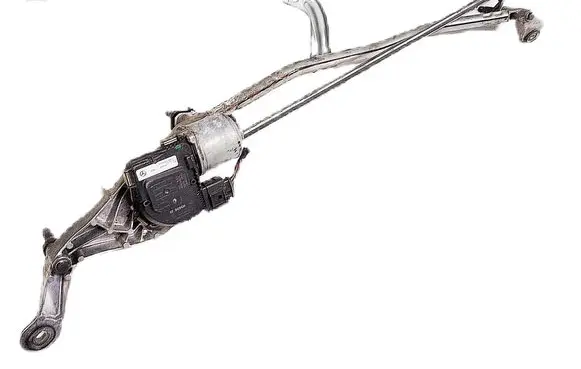 Front wiper linkage and motor