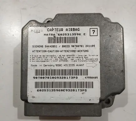 Renault Espace III Airbag control unit/module 6025313596E 5WK42851
