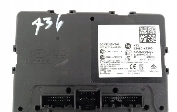 Hyundai Veloster II Other control units/modules 95480K9200