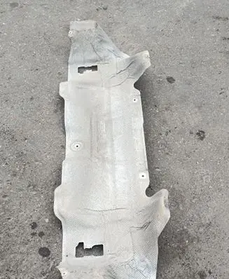 Heat shield in engine bay