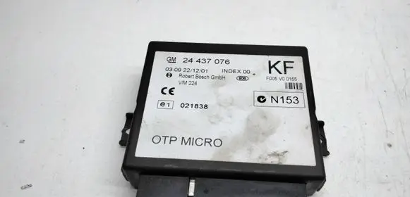 Opel Zafira A Comfort/convenience module 24437076