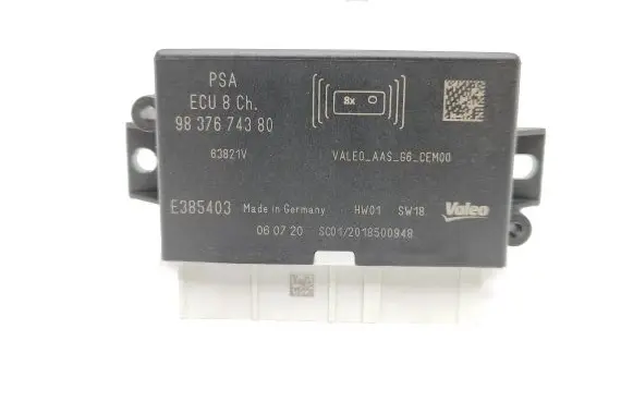 Peugeot 208 Parking PDC control unit/module 9837674380 E385403 63821V