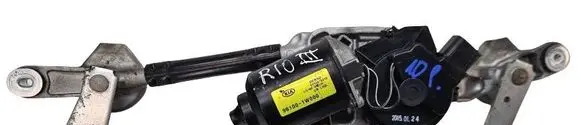 Front wiper linkage and motor