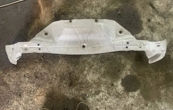Heat shield in engine bay