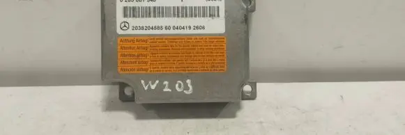 Mercedes-Benz C W203 Airbag control unit/module 2038204585 0285001548 0404192606