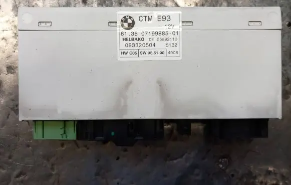 BMW 3 E92 E93 Sunroof control unit/module 07199885 55892110 083320504