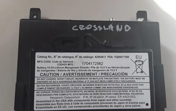 Opel Crossland X GPS navigation control unit/module 39131306