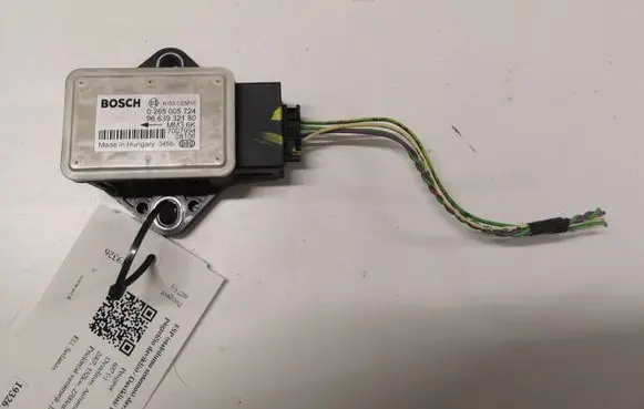 Peugeot 607 ESP acceleration yaw rate sensor 9663932180 0265005724 7007994