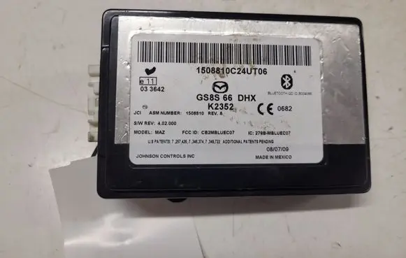 Mazda 6 Bluetooth control unit module GS8S66DHX