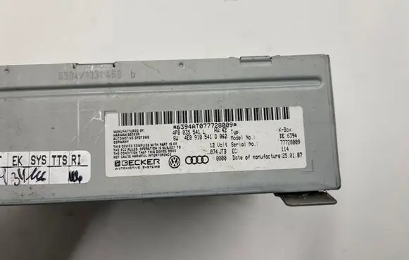 Audi A6 S6 C6 4F GPS navigation control unit/module 4F0035541L