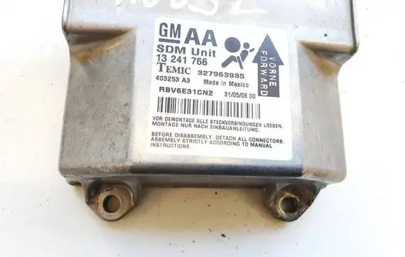 Opel Zafira B Airbag control unit/module 13241766 327963935
