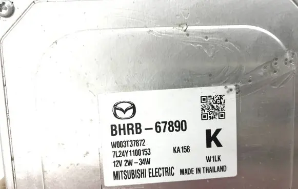 Mazda 3 LED ballast control module BHRB67890 7L24Y1100153 W003T37872