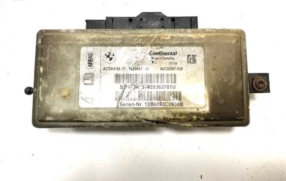 BMW 5 F10 F11 Airbag control unit/module A2C53361926 9253637