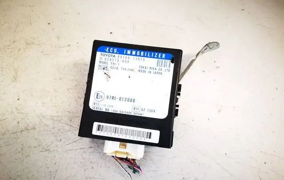 Toyota Corolla Verso E121 Immobilizer control unit/module 8978013010