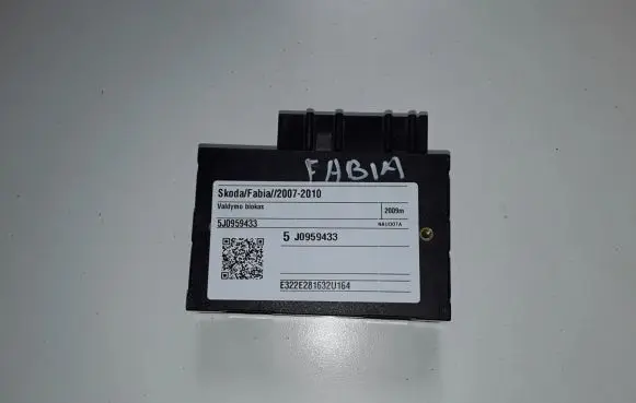 Skoda Fabia Mk2 (5J) Other control units/modules 5J0959433